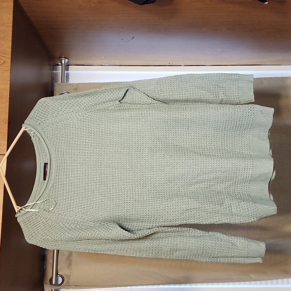 Ambiance Apparel Waffle Knit Sweater